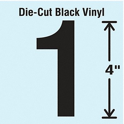 K8352 Die Cut Number Label 1 10 Cards PK10