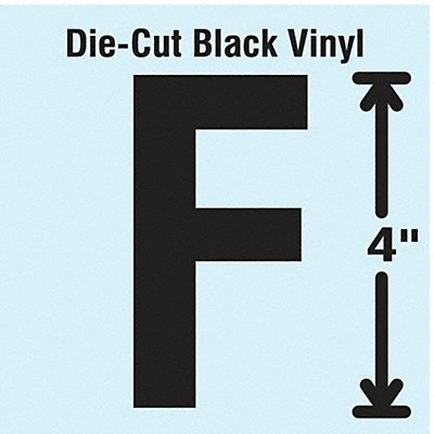 Die Cut Letter Label F 10 Cards PK10