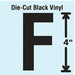 Die Cut Letter Label F 10 Cards PK10