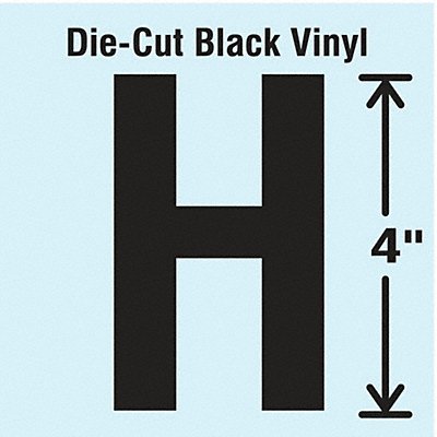 Die Cut Letter Label H 10 Cards PK10