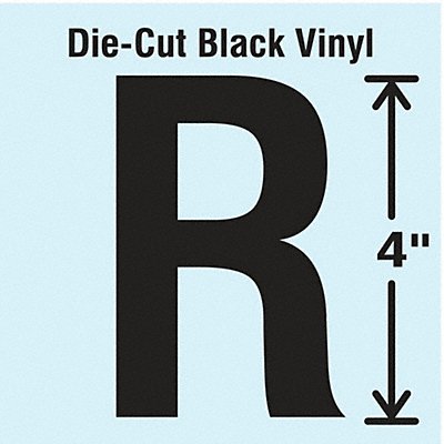 Die Cut Letter Label R 10 Cards PK10