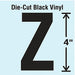 Die Cut Letter Label Z 10 Cards PK10