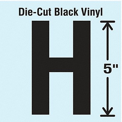 Die Cut Letter Label H 10 Cards PK10