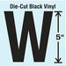 Die Cut Letter Label W 10 Cards PK10