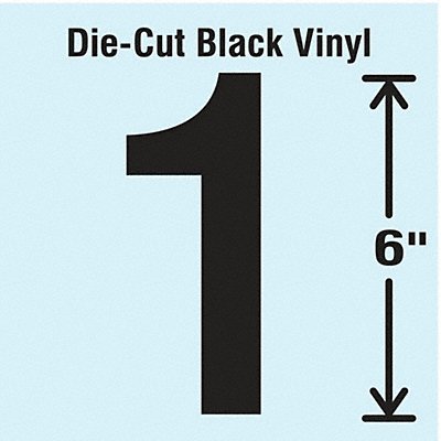 K8343 Die Cut Number Label 1