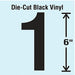 K8343 Die Cut Number Label 1