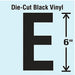 K8340 Die Cut Letter Label E