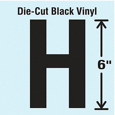 K8340 Die Cut Letter Label H