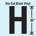 K8340 Die Cut Letter Label H