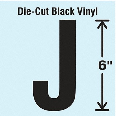 K8340 Die Cut Letter Label J