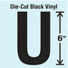 K8340 Die Cut Letter Label U