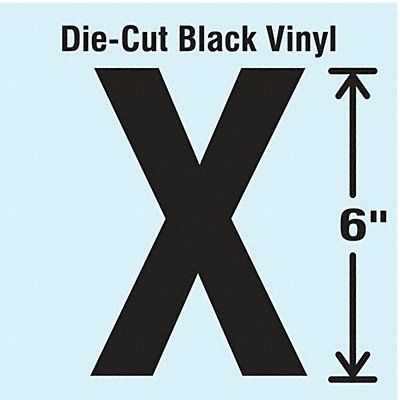 K8340 Die Cut Letter Label X