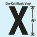 K8340 Die Cut Letter Label X