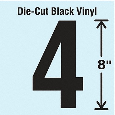 K8344 Die Cut Number Label 4