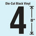 K8344 Die Cut Number Label 4