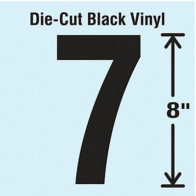 K8344 Die Cut Number Label 7