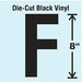 K8341 Die Cut Letter Label F