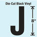 K8341 Die Cut Letter Label J
