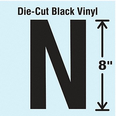 K8341 Die Cut Letter Label N