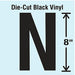 K8341 Die Cut Letter Label N