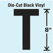 K8341 Die Cut Letter Label T