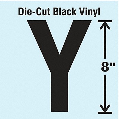 K8341 Die Cut Letter Label Y