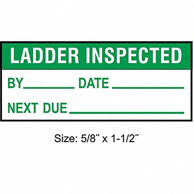 Inspection Label ENG Maintenance PK350