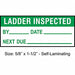 Inspection Label ENG Maintenance PK350
