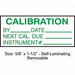Calibration Label ENG Green/White PK350
