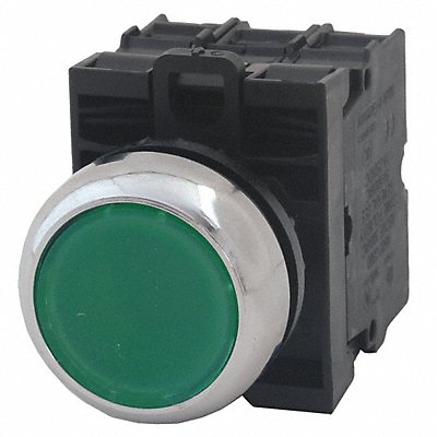 Illuminated Push Button 22mm Green