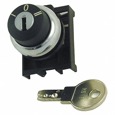 Non-Illum Selector Swtch 22mm 3 Pos Keyd