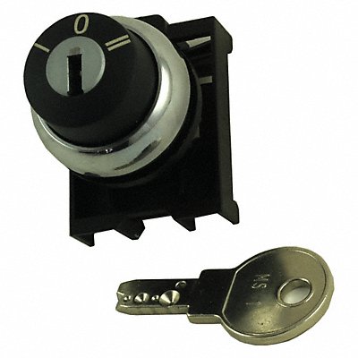 Non-Illum Selector Swtch 22mm 3 Pos Keyd