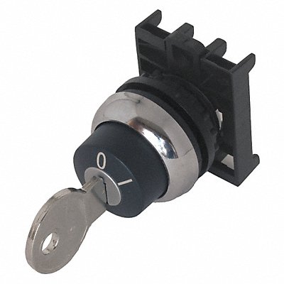 Non-Illum Selector Swtch 22mm 2 Pos Keyd