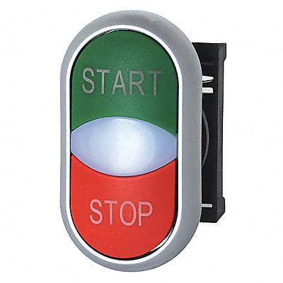 Non-Illum Push Button Start/Stop Oval