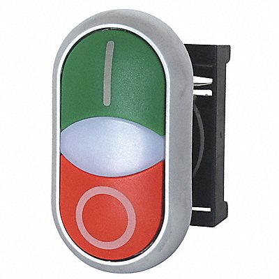 Non-Illum Push Button I/O Oval