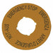 Legend Plate Round Yellow