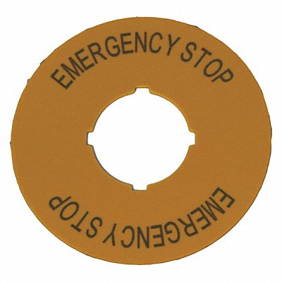 Legend Plate Round Yellow