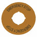 Legend Plate Round Yellow