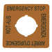 Legend Plate Rectangular Yellow