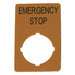Legend Plate Rectangular Yellow