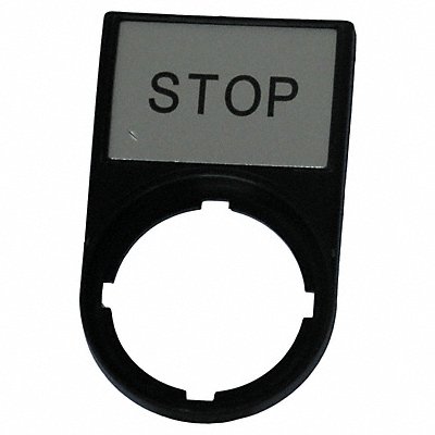 Legend Plate Rectangular Black