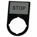 Legend Plate Rectangular Black