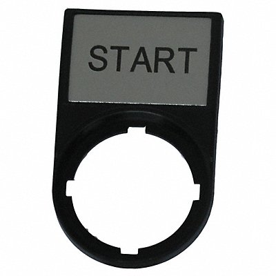 Legend Plate Rectangular Black