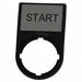 Legend Plate Rectangular Black