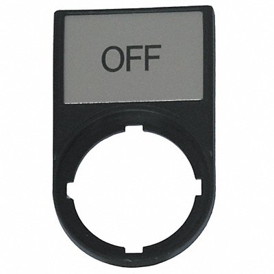 Legend Plate Rectangular Black