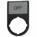 Legend Plate Rectangular Black