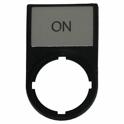 Legend Plate Rectangular Black