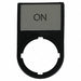 Legend Plate Rectangular Black
