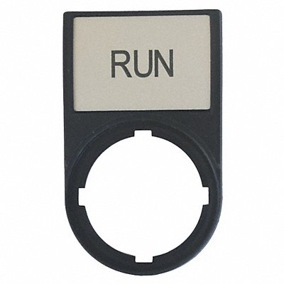 Legend Plate Rectangular Black