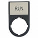 Legend Plate Rectangular Black